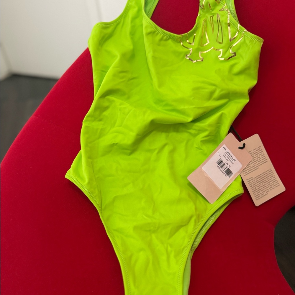 Roberto Cavalli Bright Green Swimsuit